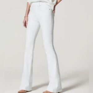Spanx Women’s Flare Jeans White Stretch Pull On